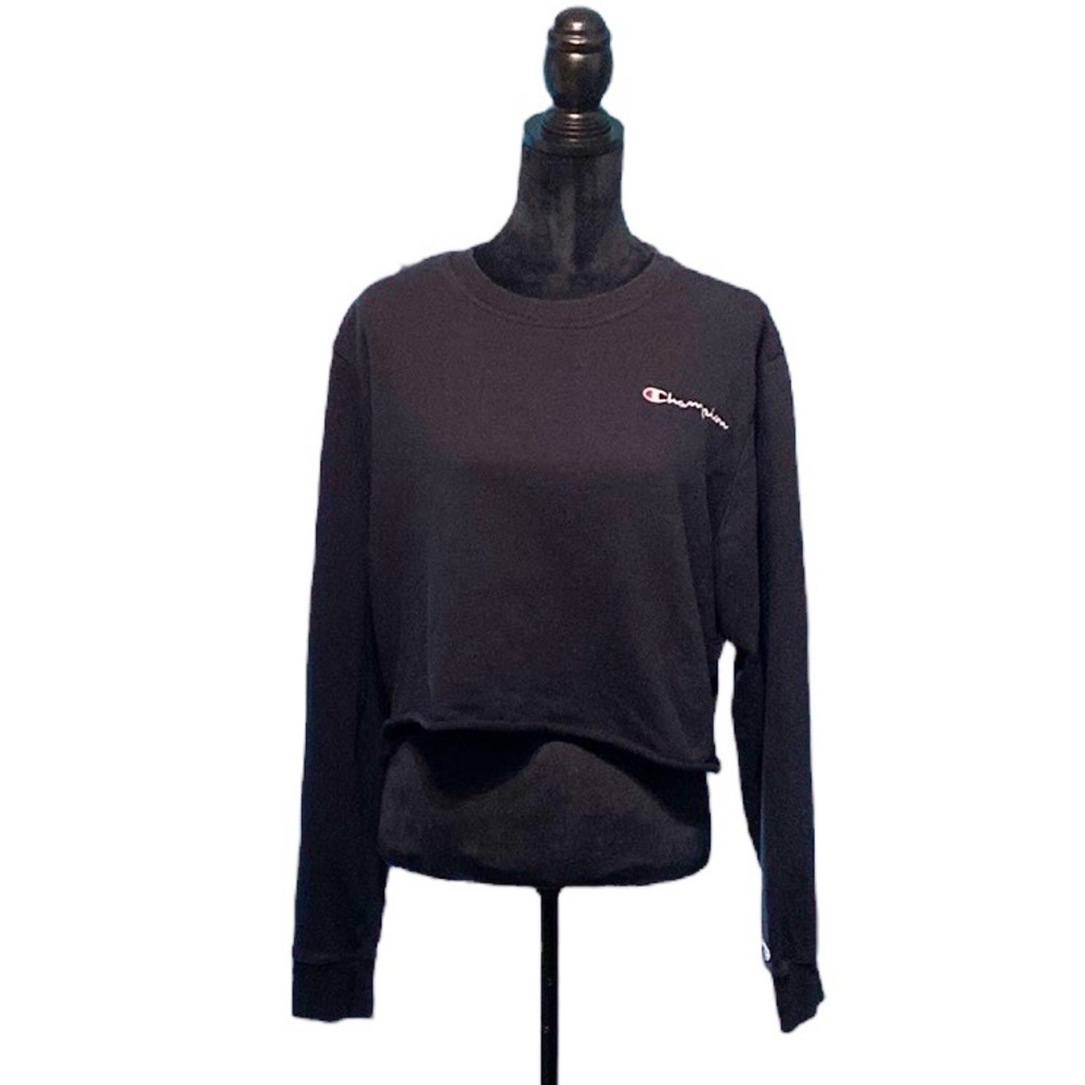 Champion Long Sleeve Crop Top - Size Large